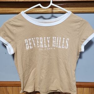 Hollister Beige Women's Short Sleeve Tee